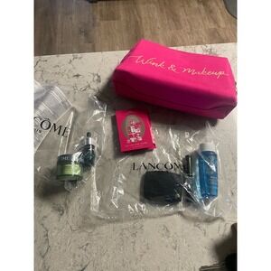 Lancome Paris‎ New in package makeup perfume bronzer mascara cosmetic bag